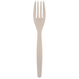 Plastic Fork PS "Easy" Beige 18cm (500 Units)