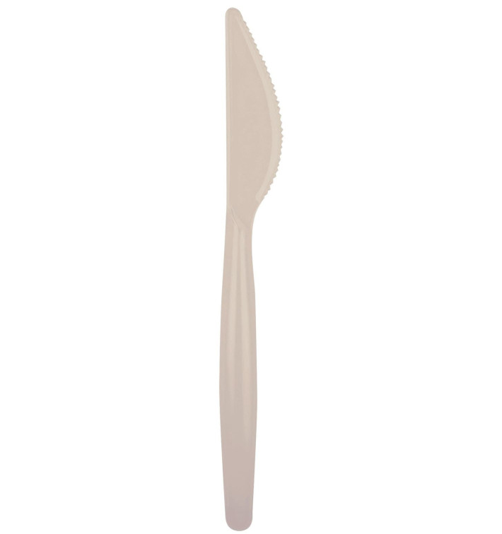 Plastic Knife PS "Easy" Beige 18,5cm (20 Units) 