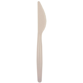 Plastic Knife PS "Easy" Beige 18,5cm (500 Units)