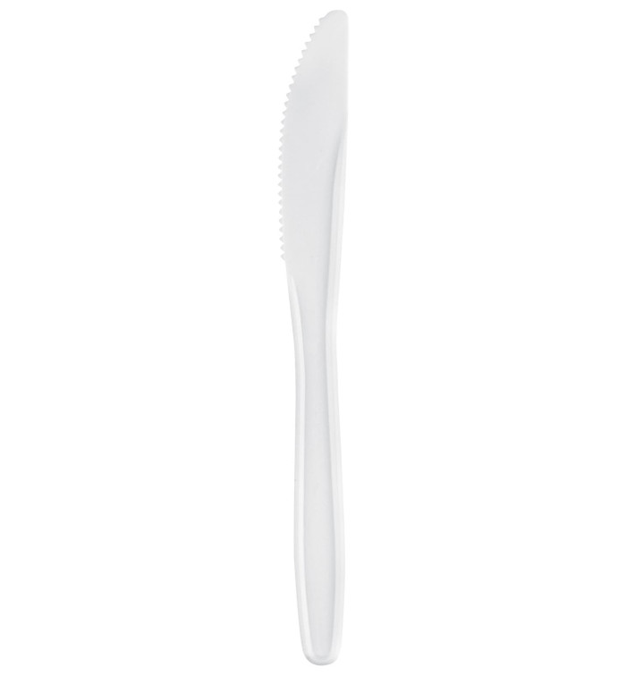 Plastic Knife Easy PP White 17,5cm (100 Units)  