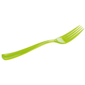 Plastic Fork Premium Green 19 cm (10 Units) 