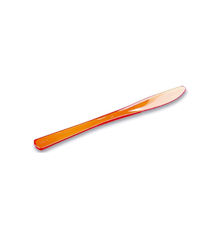 Plastic Knife Premium Orange 20cm (250 Units)