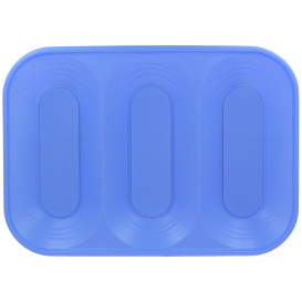 Plastic Tray Microwavable "X-Table" 3C Violet 33x23cm (2 Units) 