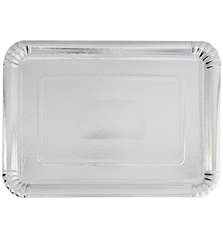 Paper Tray Rectangular shape Silver 18x24cm (800 Units)