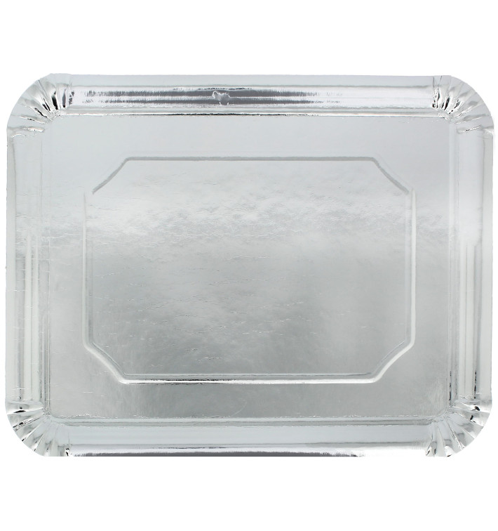 Paper Tray Rectangular shape Silver 34x42cm (200 Units)