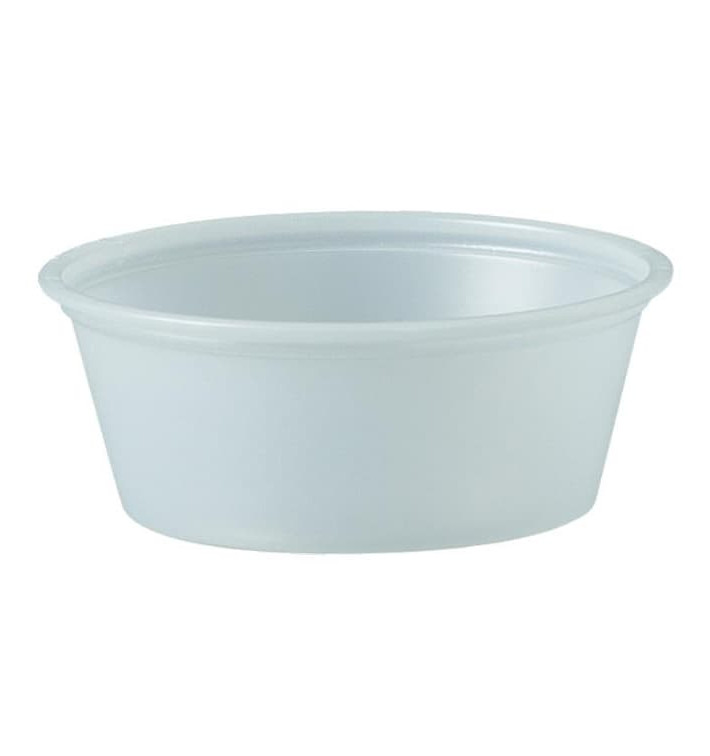 Plastic Souffle Cup PS Clear 44ml Ø6,6cm (250 Units)  