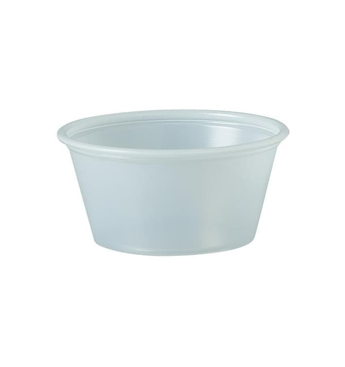 Plastic Souffle Cup PS Clear 60ml Ø6,6cm (250 Units)  