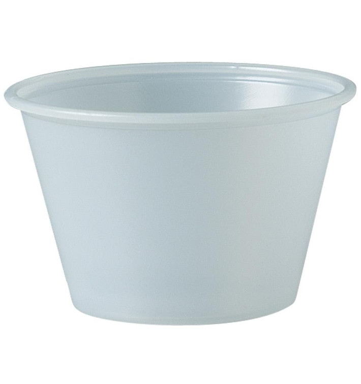 Plastic Souffle Cup PS Clear 120ml Ø7,3cm (250 Units)  