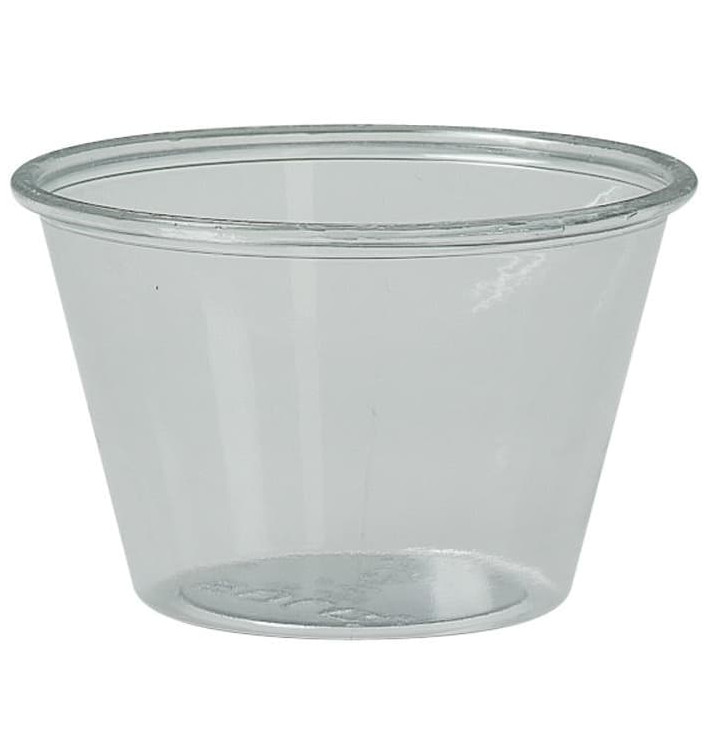 Plastic Souffle Cup PS Clear 120ml Ø7,3cm (250 Units)  