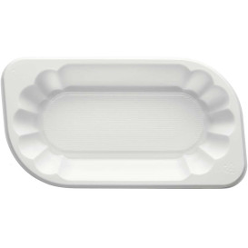 Plastic Tray White 17,5x9,5x3cm 250ml (250 Units)