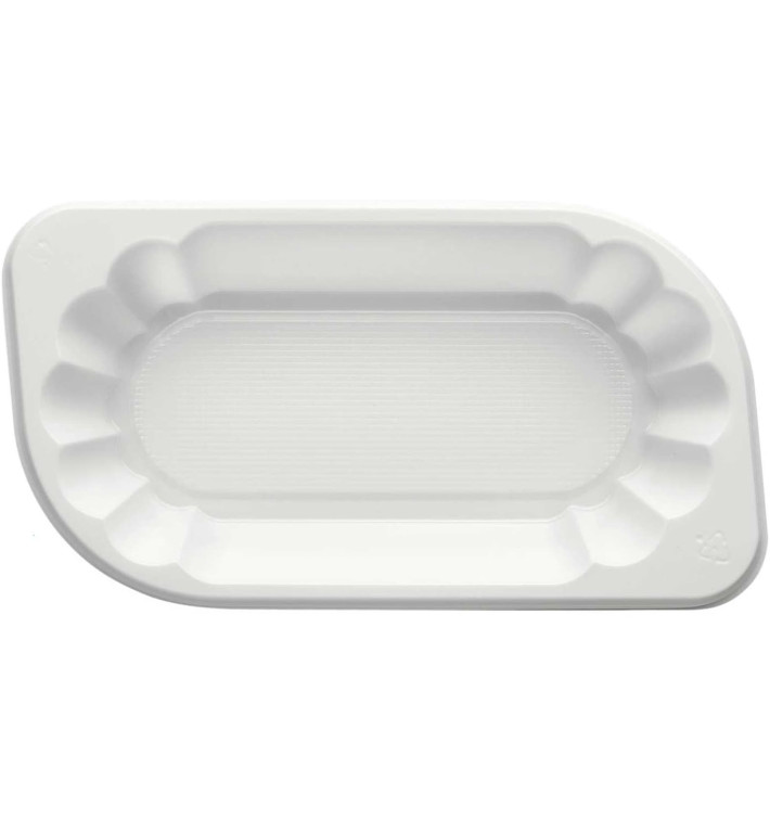 Plastic Tray White 17,5x9,5x3cm 250ml (250 Units)