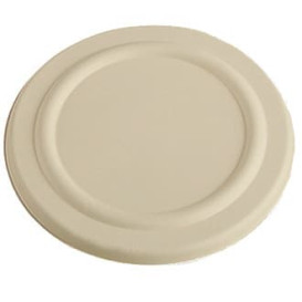 Sucarcane Lid Container 425ml Natural Ø9,5cm (600 Units)