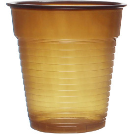 Plastic Cup PS Vending Brown 166ml Ø7,0cm (3000 Units)