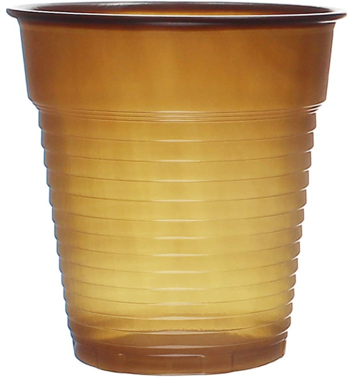 Plastic Cup PS Vending Brown 166ml Ø7,0cm (3000 Units)