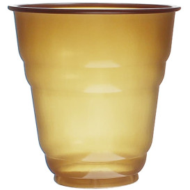 Plastic Cup PS Vending "Design" Brown 166ml Ø7,0cm (100 Units)  