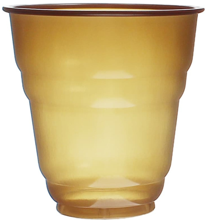 Plastic Cup PS Vending "Design" Brown 166ml Ø7,0cm (100 Units)  