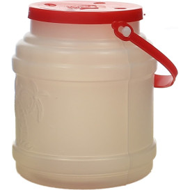 Plastic Milk Container with Handle and Lid 500 ml (10 Units) 