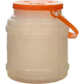 Plastic Milk Container with Handle and Lid 500 ml (10 Units) 