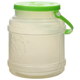 Plastic Milk Container with Handle and Lid 500 ml (10 Units) 