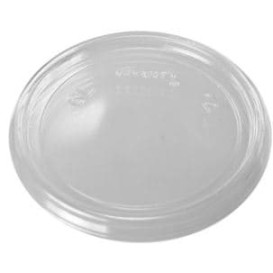 Plastic Lid Flat Clear Ø7,4cm (1000 Units)