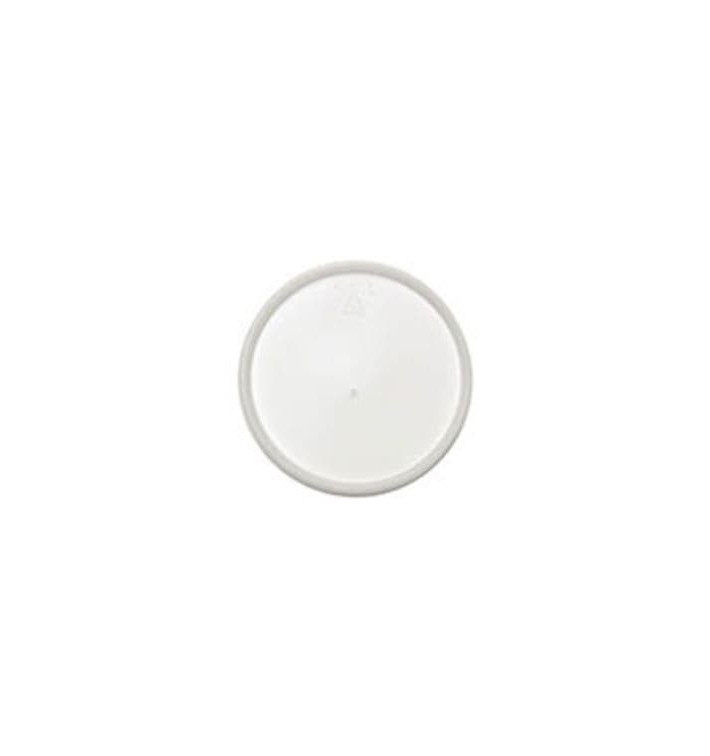 Plastic Lid PS Flat for Foam Container Ø12,7cm (100 Units)  