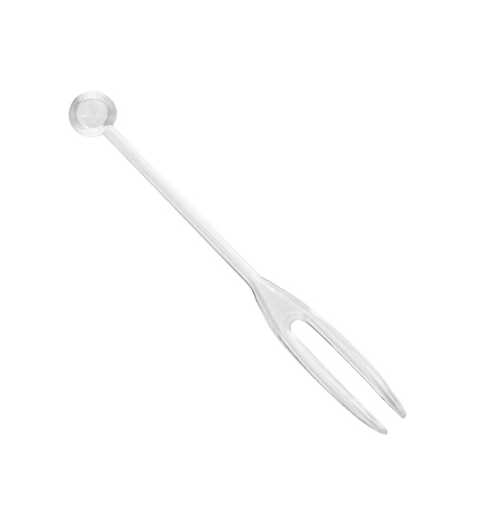 Plastic Food Pick "Snack Stick" Clear 9cm (1650 Units)