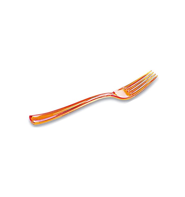 Plastic Fork Premium Orange 19cm (180 Units)