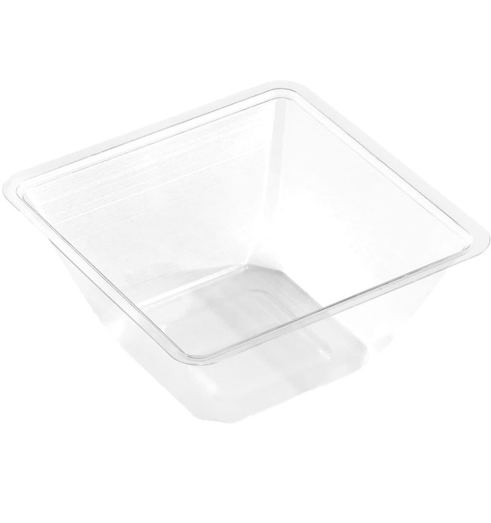 Plastic Mini-Bowl PET Heat Sealable 250ml 9x9x6cm (50 Units) 