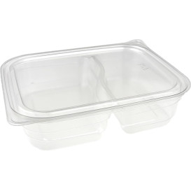 Plastic Deli Container PET 2C 220/280ml 18x15x4cm (75 Units)  