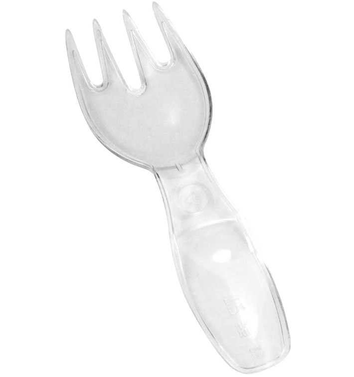 Plastic Tasting Mini Fork Small Size 8cm (250 Units)  