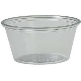 Plastic Souffle Cup PET Clear 2Oz/60ml Ø6,6cm (250 Units)  