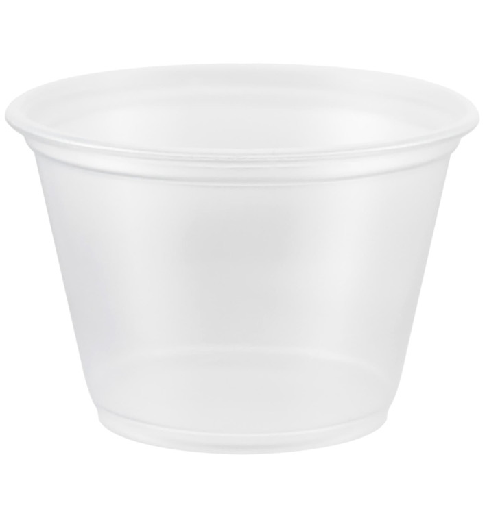 Plastic Souffle Cup PP Clear 75ml Ø6,6cm (125 Units)  