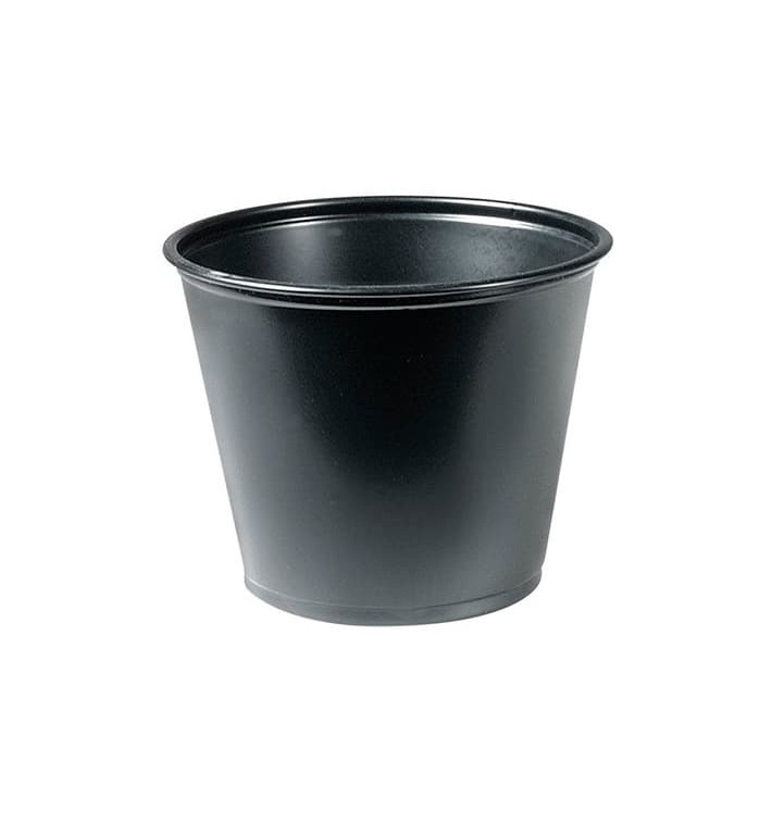 Plastic Souffle Cup PP Black 165ml Ø7,3cm (2500 Units) 