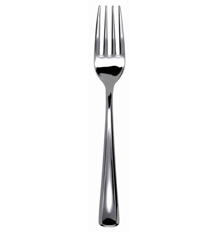 Plastic Fork Metallized 15cm (50 Units) 