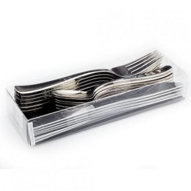 Cutlery Kit Fork, Knife y Spoon Metallized (1 Unit)