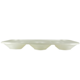 Plastic Compartment Tray "X-Table" 3C Pearl 33x23cm (30 Units)