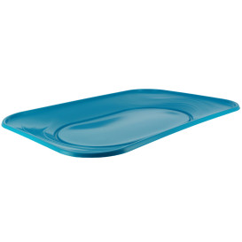 Plastic Tray Microwavable "X-Table" Turquoise 33x23cm (2 Units) 