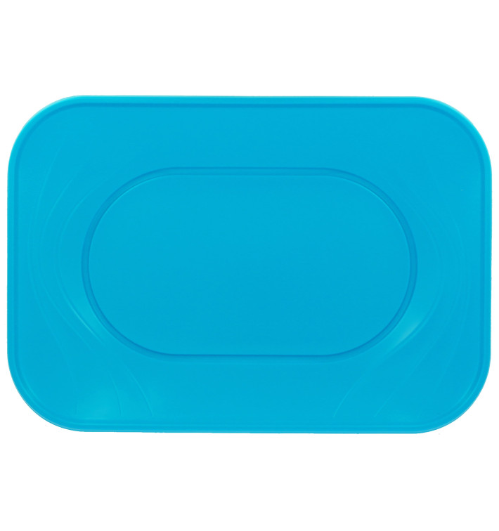 Plastic Tray Microwavable "X-Table" Turquoise 33x23cm (60 Units)