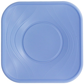 Plastic Plate PP "X-Table" Square shape Violet 18 cm (8 Units) 