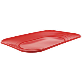 Plastic Tray Microwavable "X-Table" Red 33x23cm (2 Units) 