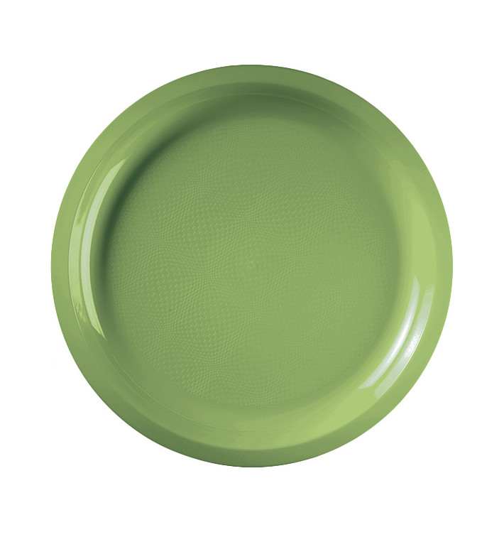 Plastic Plate Lime Green "Round" PP Ø29 cm (300 Units)