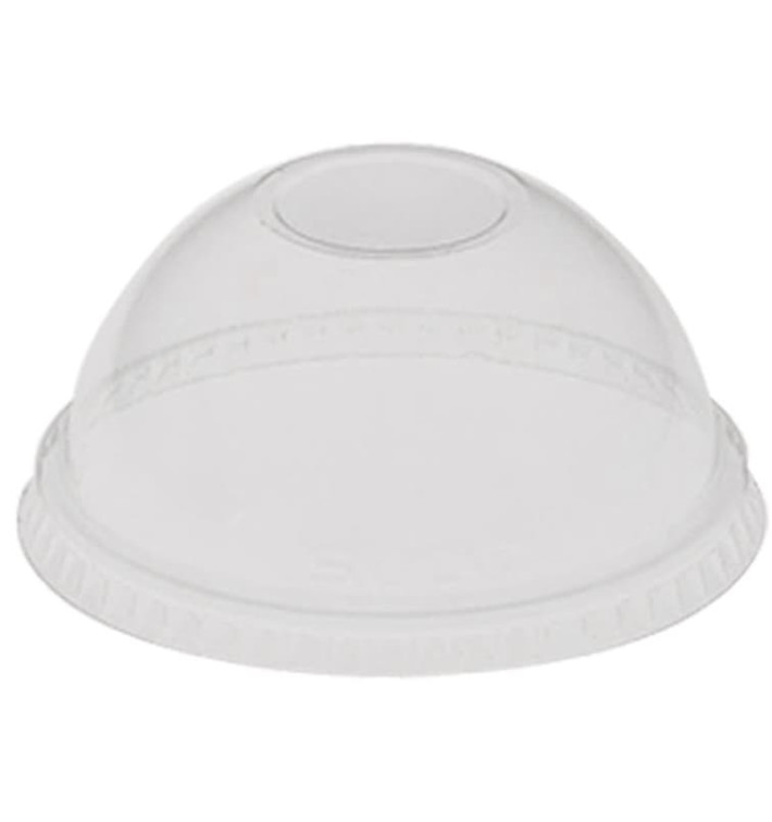 Plastic Dome Lid PET Crystal Ø9,2cm (100 Units)