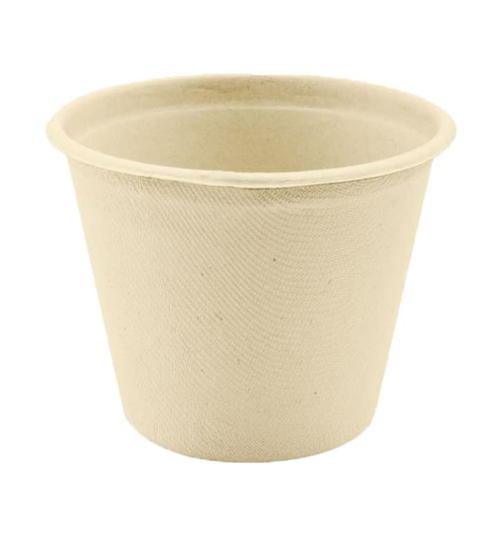 Sugarcane Container Natural Ø11,4cm 500ml (50 Units) 