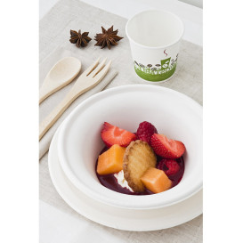 Sugarcane Bowl White 400ml (50 Units)