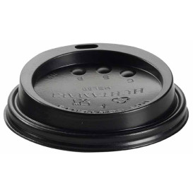 Lid for Paper Cup Hole Black 12, 16 and 22 Oz Ø9,0cm (100 Units)  