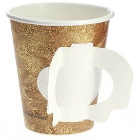 Paper Cup with Handle "Mistique" 6 Oz/180ml Ø7,4cm (50 Units) 