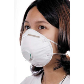 Disposable Dust Mask with Valve White FFP2 