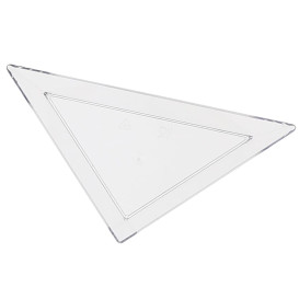 Plastic Tasting Plate PS Triangular shape 5x10cm (576 Units)