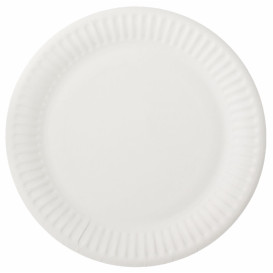 Paper Plate White 15 cm (100 Units)  