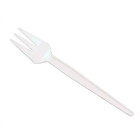 Plastic Fork "Sierra" PS White 13,5cm (200 Units)